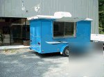 Concession trailer coffee, hot dog, lemonade, tea, bbq