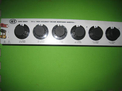 Iet hars-x-6-1, resistance decade box, 11.1111K