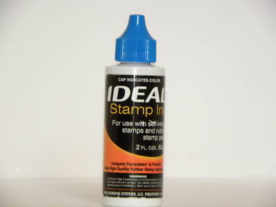 New ideal refill ink - self-inking stamps - 2 oz blue - 
