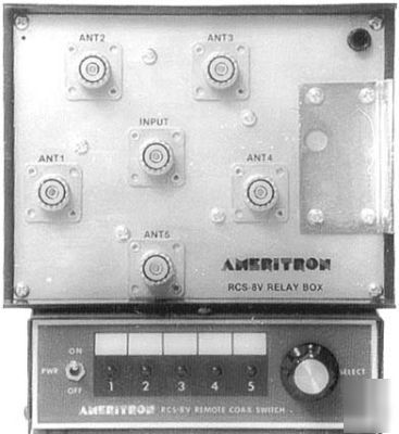 Rcs-8V antenna switch, coax, 5 positions, remote