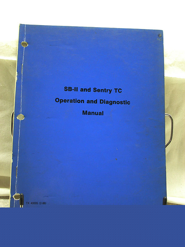 Thermo king sb-ii sentry tc operation diagnostic manual