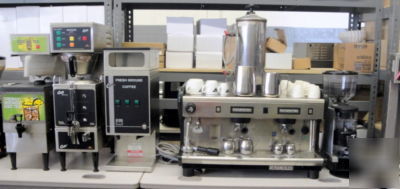 Commercial coffee, espresso, ice tea, grinders package