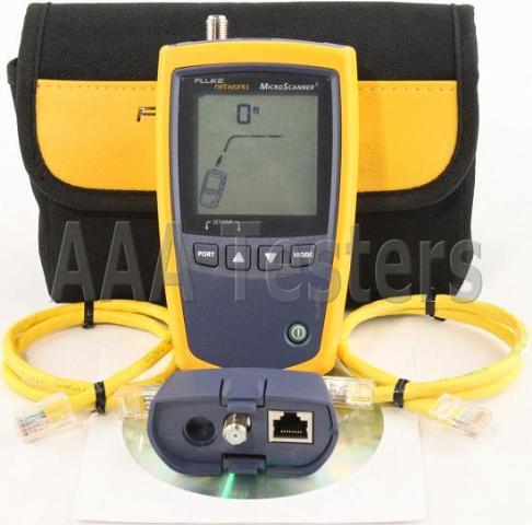 Fluke networks microscanner 2 network cable tester