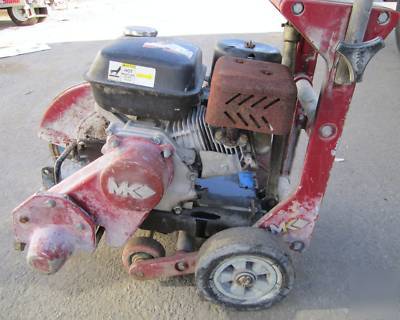 Mk diamond walk behind push concrete gas saw w blade 14