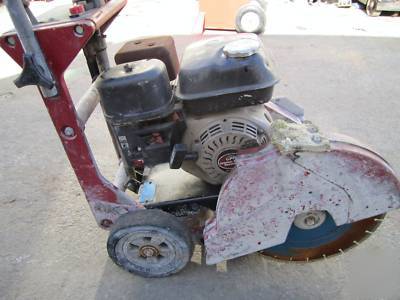 Mk diamond walk behind push concrete gas saw w blade 14