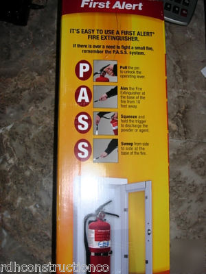 New first alert fire extinguisher ul rated 3-a:40-b:c