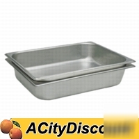 12EA third size stainless steam table pans 6