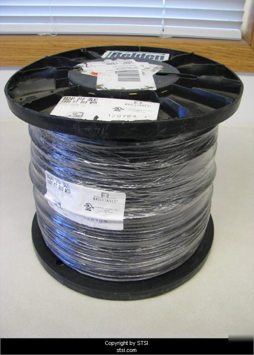 Belden 88241 rg-59/u coaxial cable black 1000 ft ~stsi
