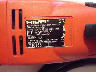 Hilti sr 16 high torque 1/2