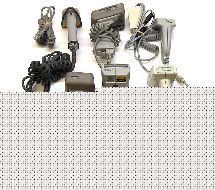 Lot 6 intermec 1551 psc 5310 barcode scanner / cables