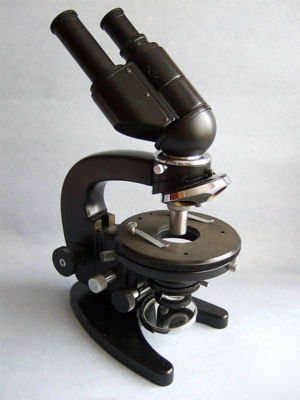Vintage binocular stereo microscope lomo, very rare 