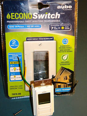Aube by honeywell TI070-3W econoswitch, programmable 