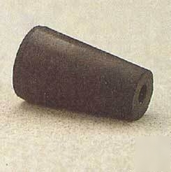 Vwr black rubber stoppers, one-hole 115M291: 115M291