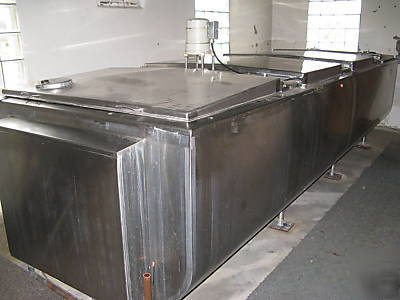 Sunset delaval 1024 gal stainless cooler milk tank