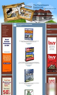 Established foreclosure guide website business for sale