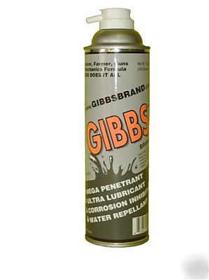 Gibbs lubricant, cleaner, & penetrant - case of 12 cans