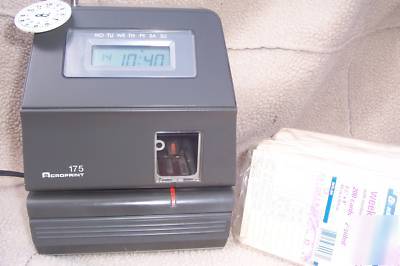 Acroprint 175 automatic time clock ++bonus 