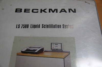 Beckman LS7500 ls 7500 liquid scintillation counter
