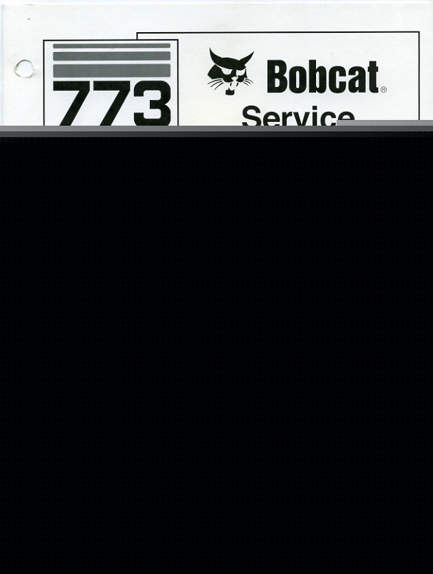 Genuine bobcat 773 773H service manual high flow/turbo