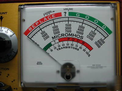 Hickok model 6000A mutual conductance tube tester
