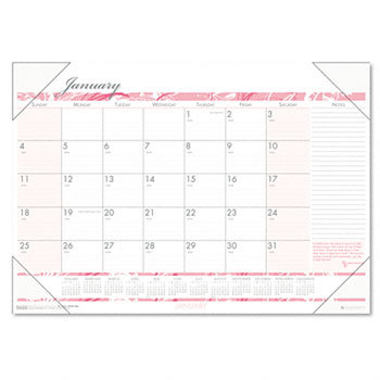 Hod 1466 desk pad calendar- monthly- 18-1/2 x 13
