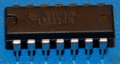 Lot of 5 LM324N quad operational amplifier opamp dip-14