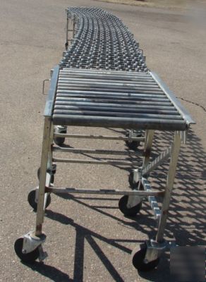 Nestaflex 375 skate wheel conveyor belt, 25' long