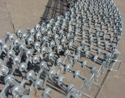 Nestaflex 375 skate wheel conveyor belt, 25' long