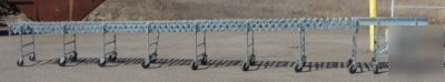 Nestaflex 375 skate wheel conveyor belt, 25' long