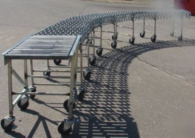 Nestaflex 375 skate wheel conveyor belt, 25' long