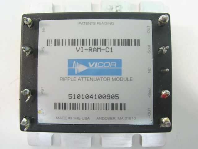 Vicor vi-ram-C1 ripple attenuator module 10A <3 mv pp 