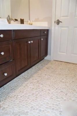 White rapids pebble tile 12