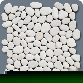 White rapids pebble tile 12