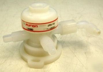 Furon UPM3-F46 teflon 3-way pneumatic diaphragm valve