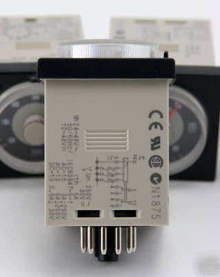 Lot of 8 omron H3CR-a timers 0.05S-300H