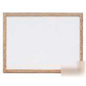 Quartet marker board - 8' x 4' - oak frame - white