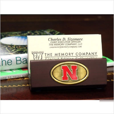 University of nebraska business card holder