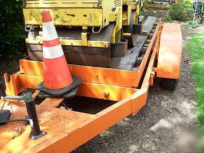 Heavy duty tilt trailer construction tandem axle 