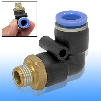 Male to male 10MM screw plug push in fittings connector