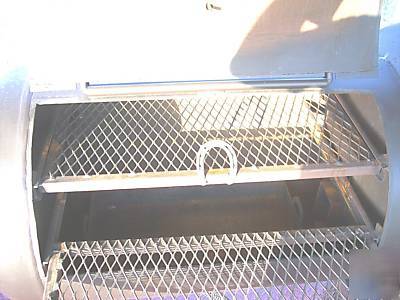 Custom bbq pit charcoal grill concession trailer mount