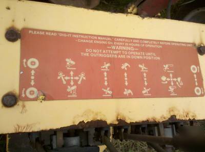 Dig it mini backhoe ~one owner ~ hydro drive 