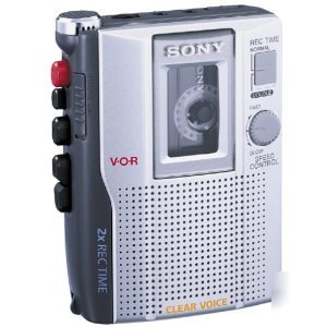 New sony tcm-200DV handheld cassette voice recorder '10