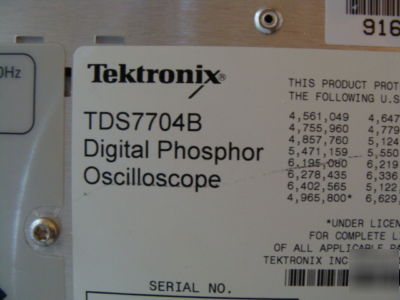 Tektronik phosphor oscilloscope TDS7704B awesome price 