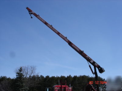 Truck mounted attachment conveyor belt 34'