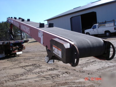 Truck mounted attachment conveyor belt 34'