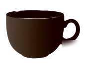 Get chexers black serving coffee/soup mug 16OZ |1 dz|