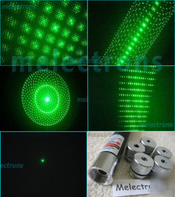 New 5IN1 5 patterns green laser pointer w/ 5 star caps