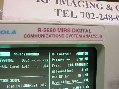 Motorola r-2660C iden 800/900MHZ test set