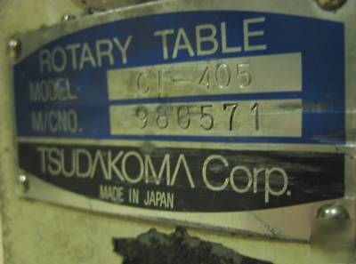 Tsudakoma 4TH axis cnc rotary table 16