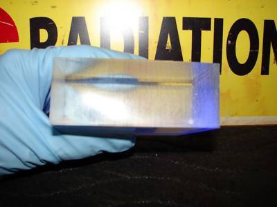 Scintillation geiger counter radiation detector crystal